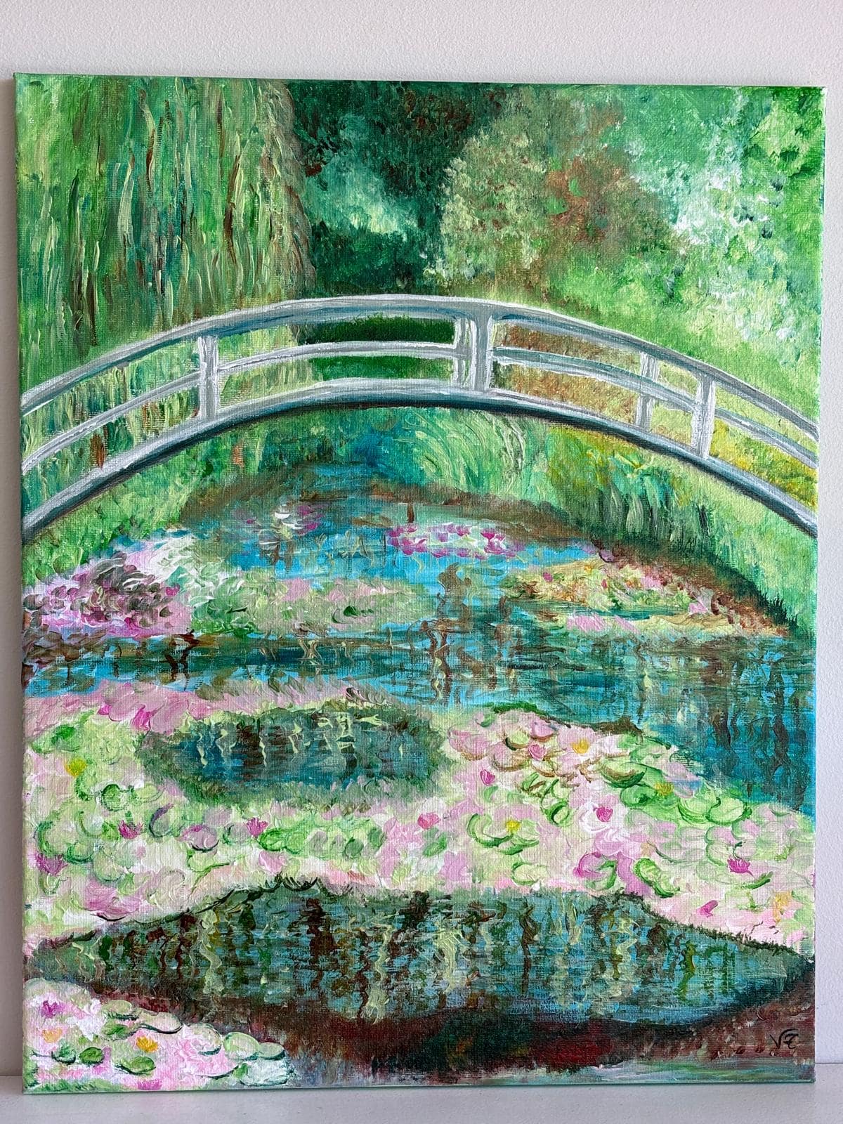 Jardín de nenúfares con puente - Imagen 8