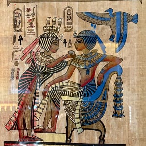 Ofrenda de la reina al faraón