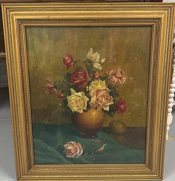 Bodegón con rosas - M. Martí - Imagen 2