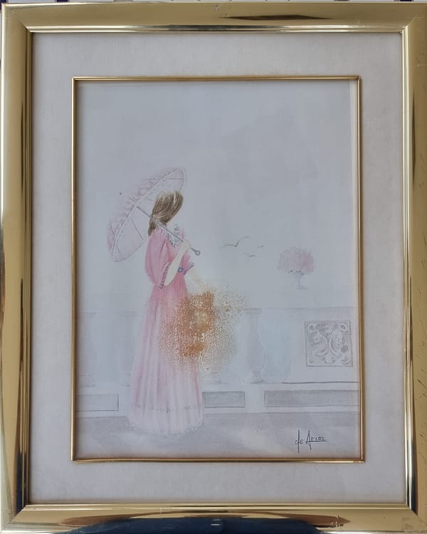 Contemplación bajo el paraguas - de Arcos - Imagen 3